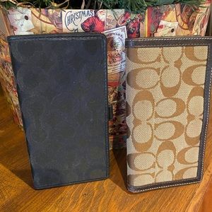 Coach Checkbook Covers